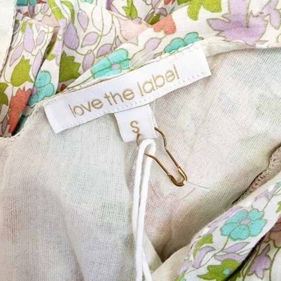 Love The Label Floral Cotton Layered Mini Dress - Picture 9 of 12